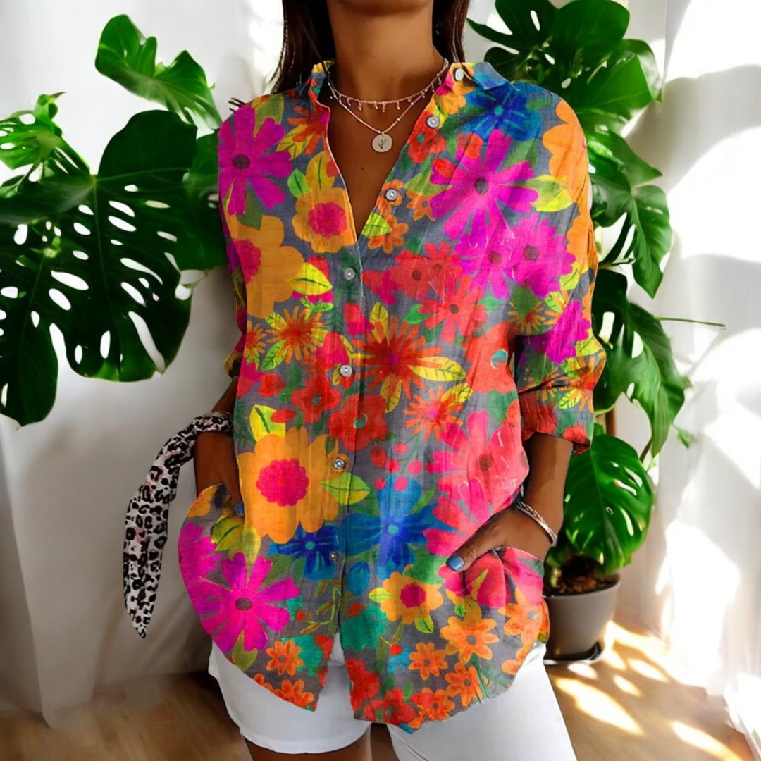 Irelle | Blusa elegante con estampado floral