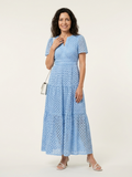 Vestido midi de manga corta Brielle