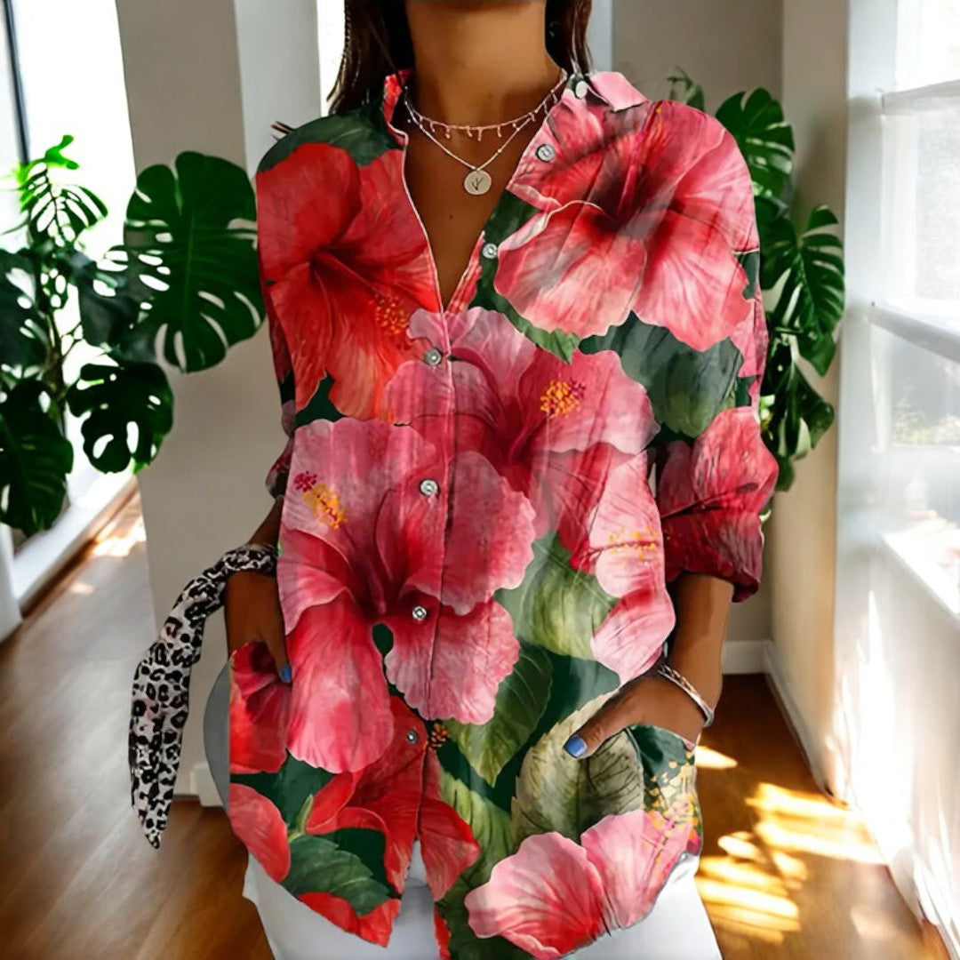 Irelle | Blusa elegante con estampado floral
