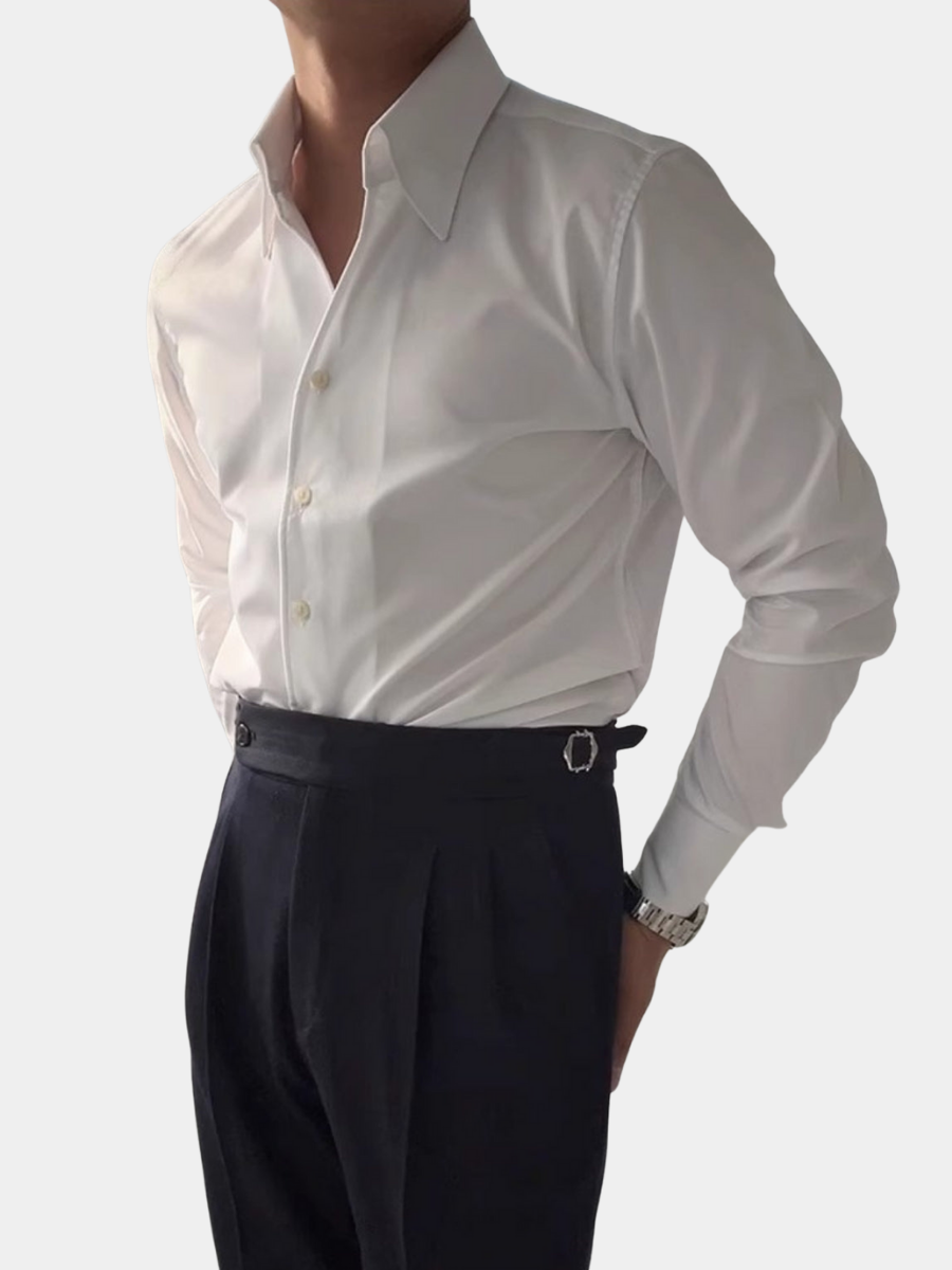 Christine | Camisa de Bambú con Cuello en V para Hombre