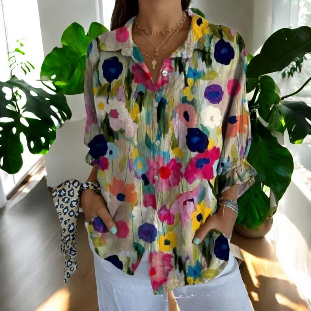 Irelle | Blusa elegante con estampado floral