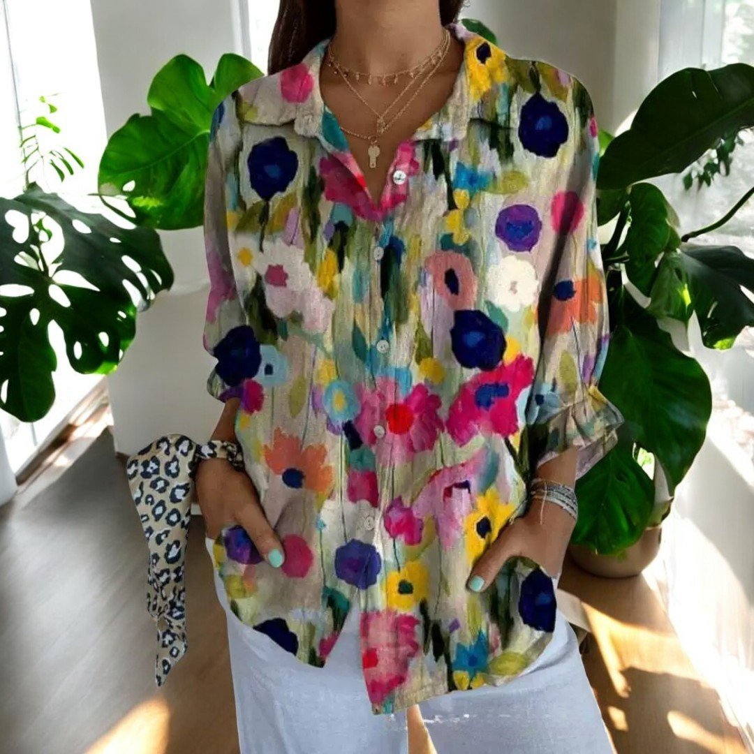 Irelle | Blusa elegante con estampado floral