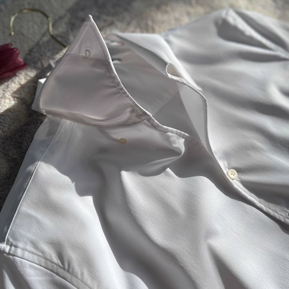 Christine | Camisa de Bambú con Cuello en V para Hombre