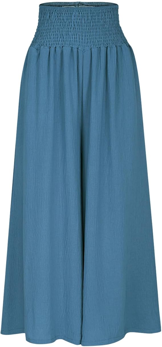 Christine | Pantalón Amplio con Cintura Fruncida