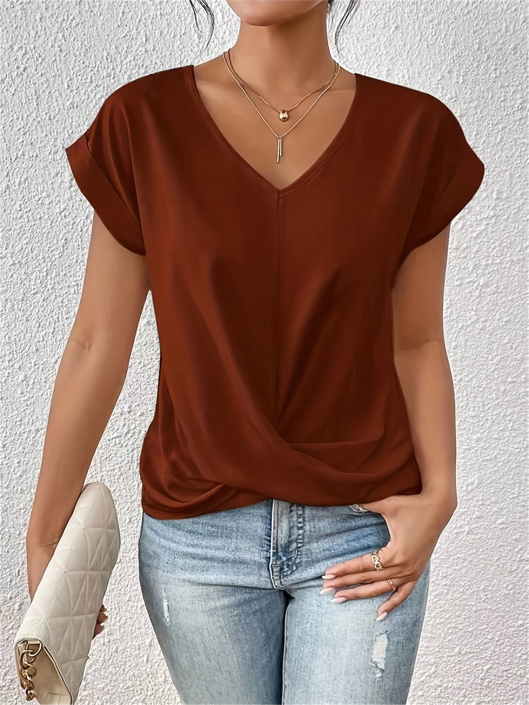 Tionna| Camiseta cómoda con escote en V
