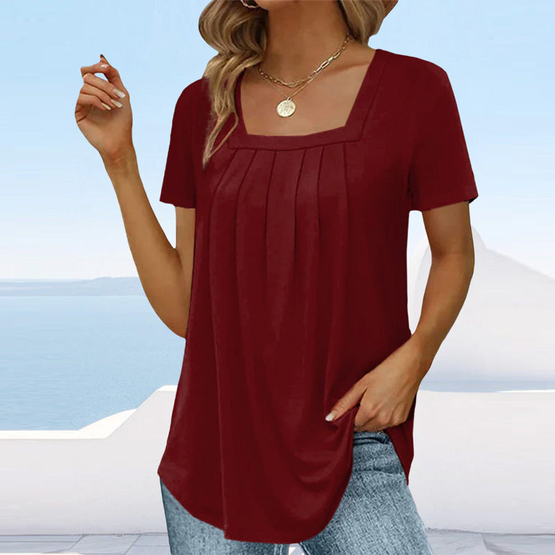 Nami | Blusa holgada con escote cuadrado