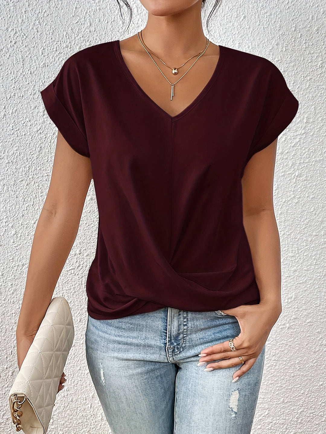 Tionna| Camiseta cómoda con escote en V