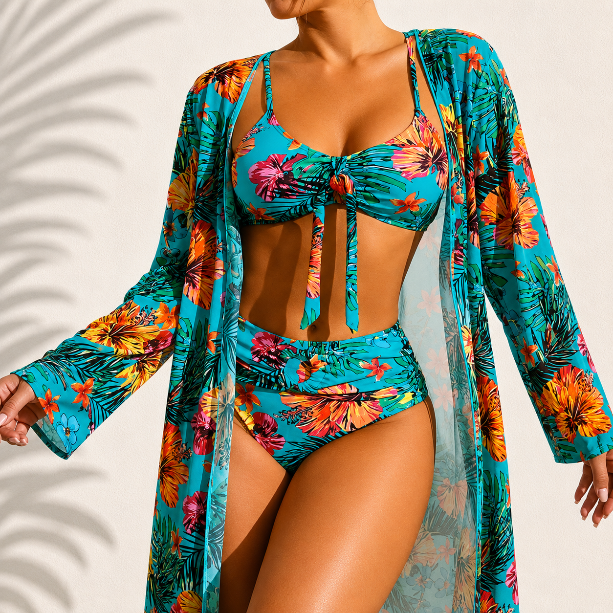 Bikini de 3 piezas Elegante Tropical Marie