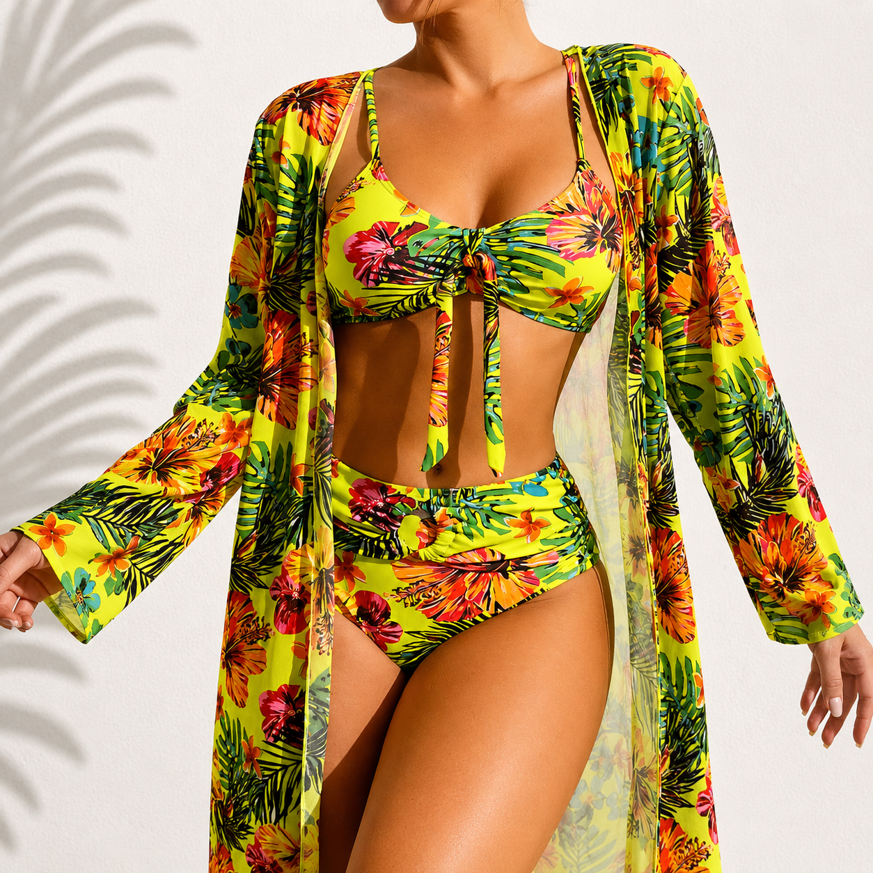 Bikini de 3 piezas Elegante Tropical Marie