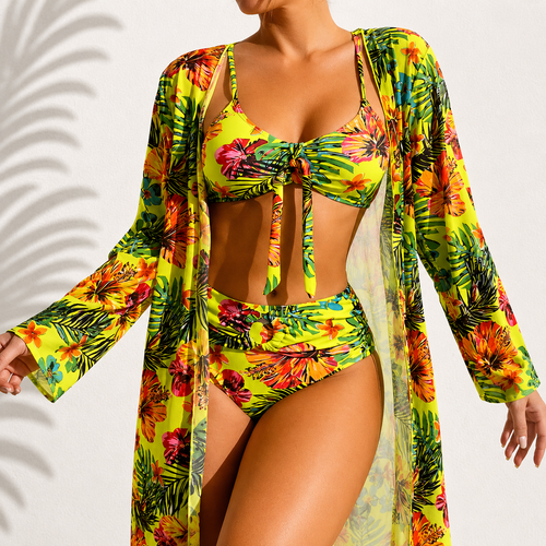 Bikini de 3 piezas Elegante Tropical Marie