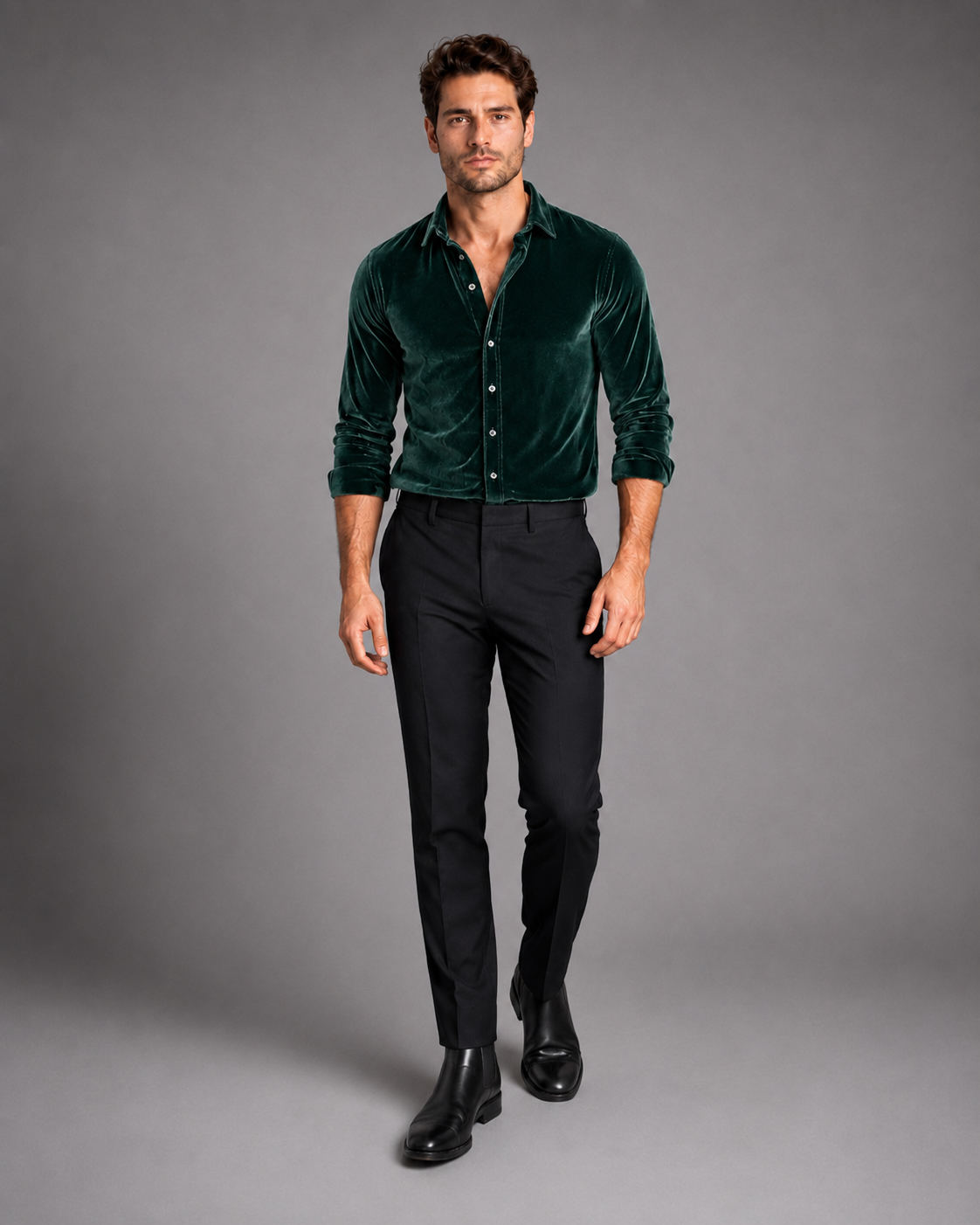 Christine | Camisa de Terciopelo para Hombre