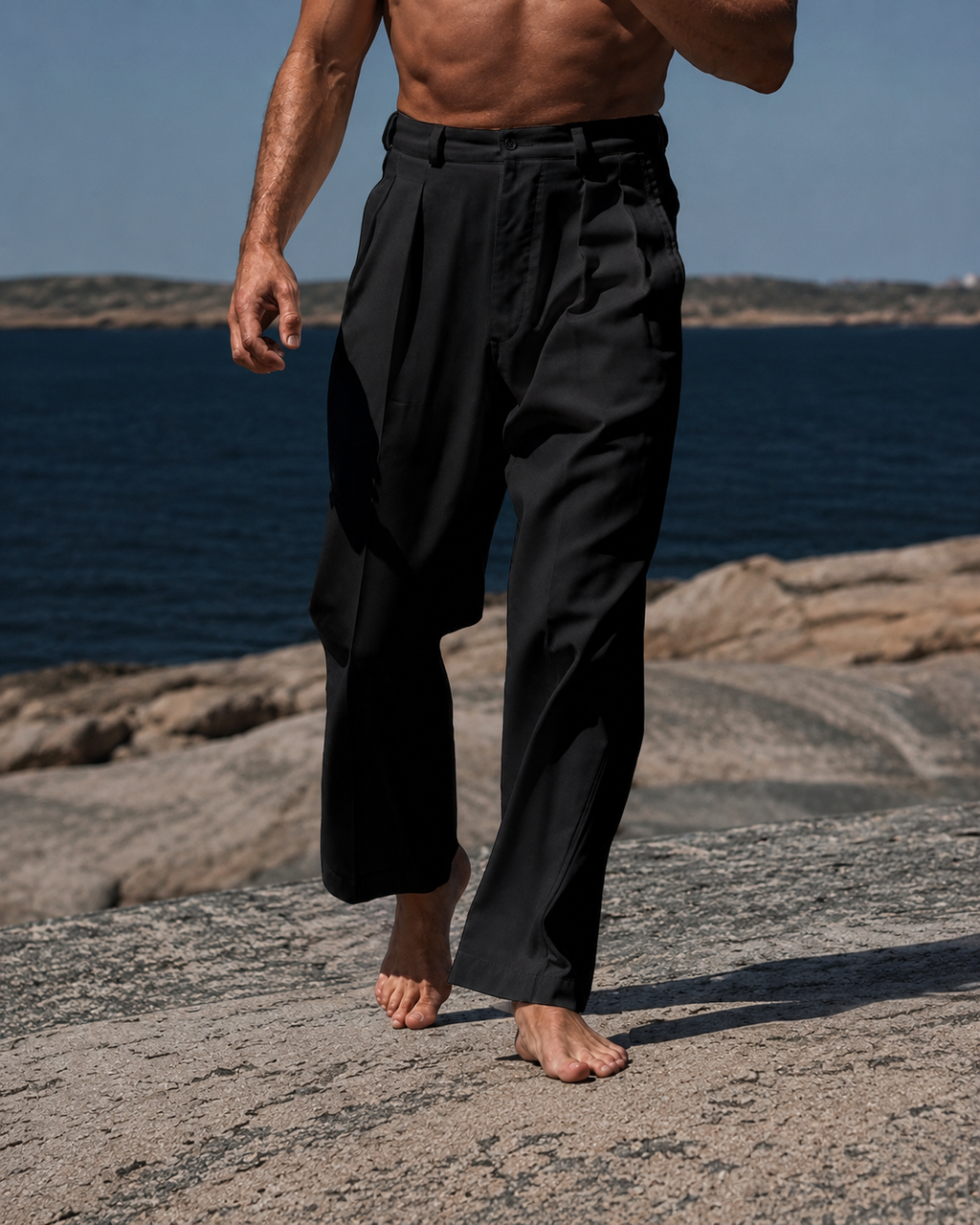 Christine | Pantalones de Lino Pierna Ancha