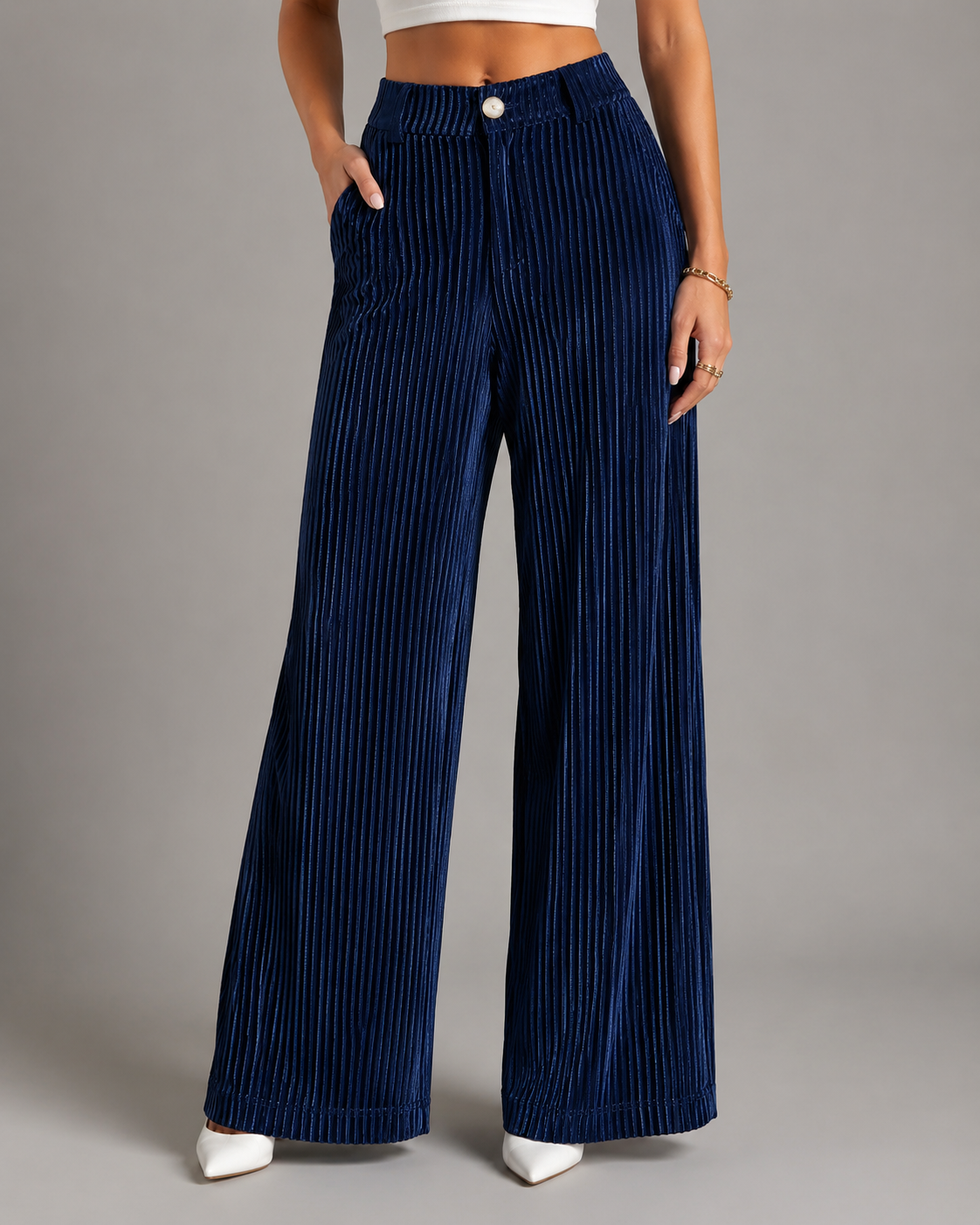 Christine | Pantalones de Terciopelo Talle Alto