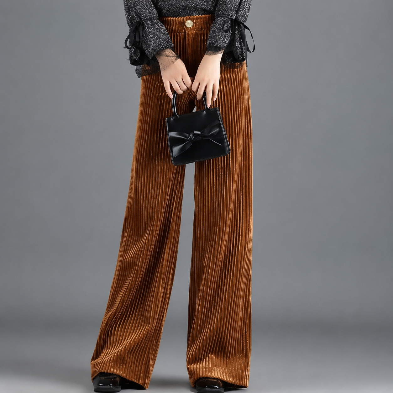Christine | Pantalones de Terciopelo Talle Alto