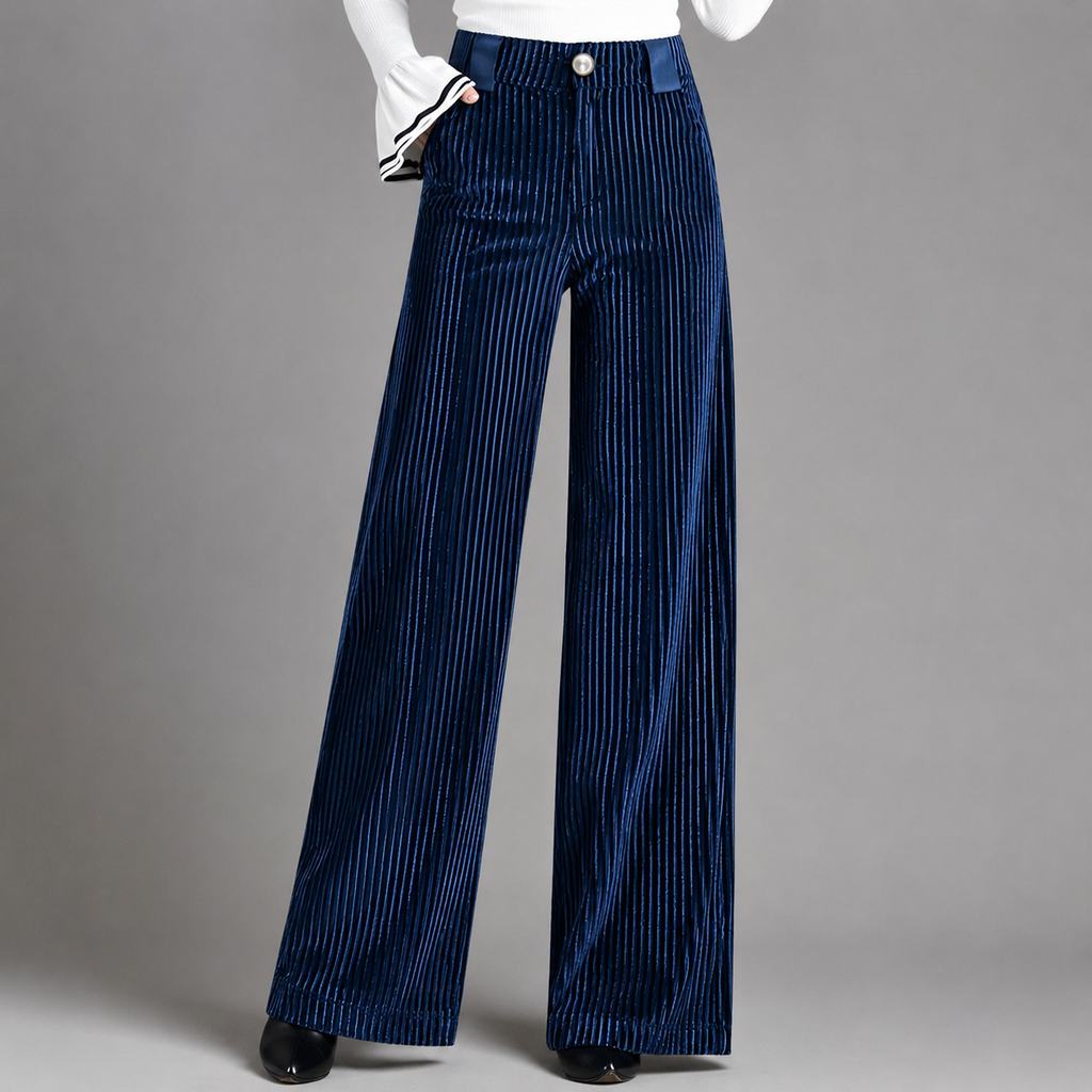 Christine | Pantalones de Terciopelo Talle Alto