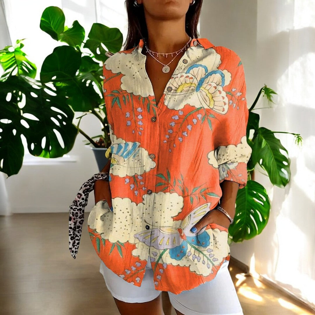Irelle | Blusa elegante con estampado floral