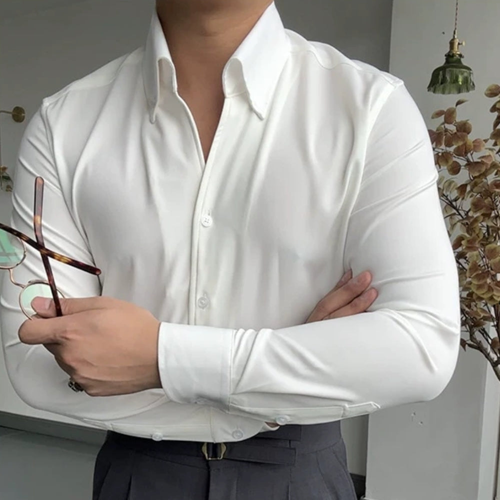 Christine | Camisa de Bambú con Cuello en V para Hombre