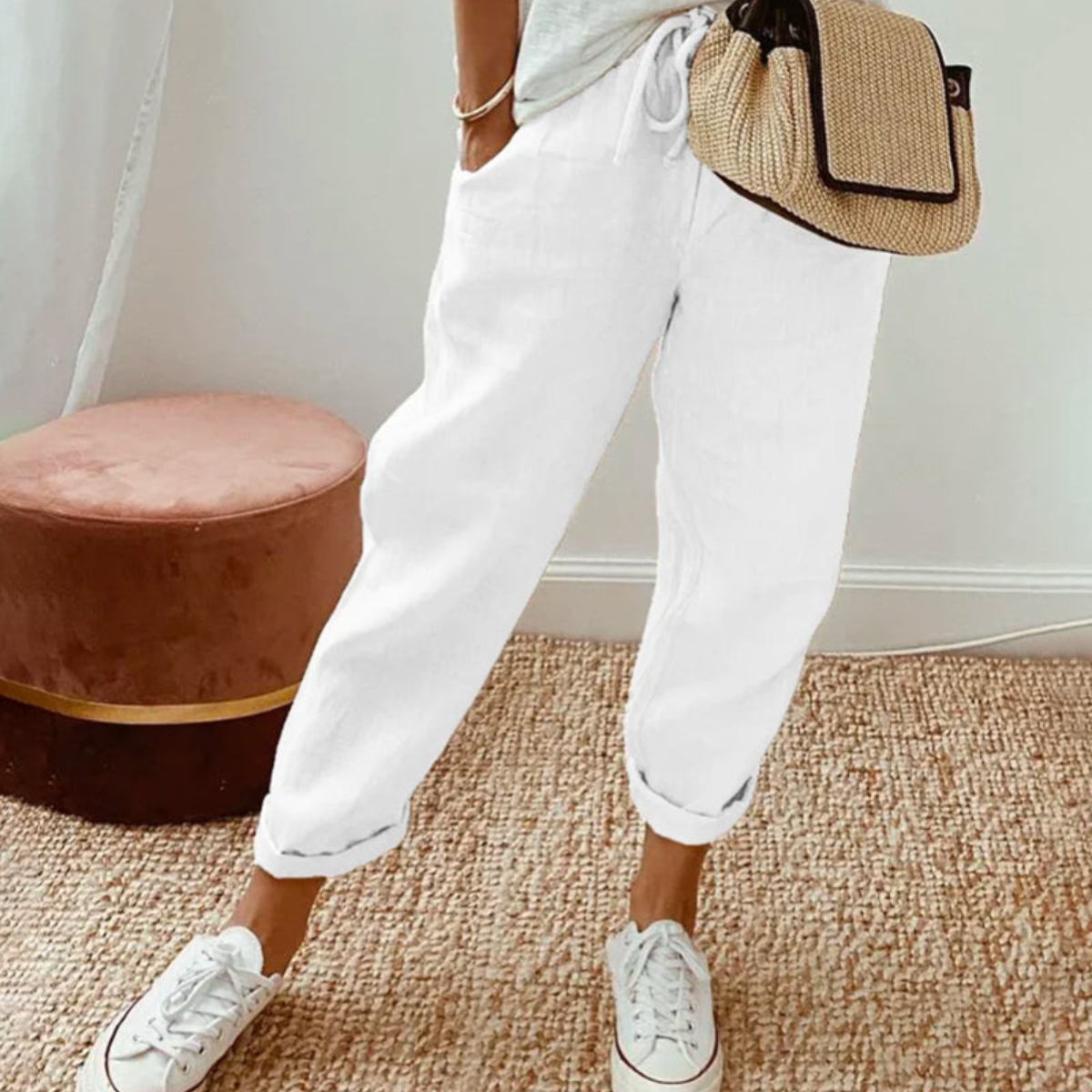 Christine | Pantalón de Algodón Elegante