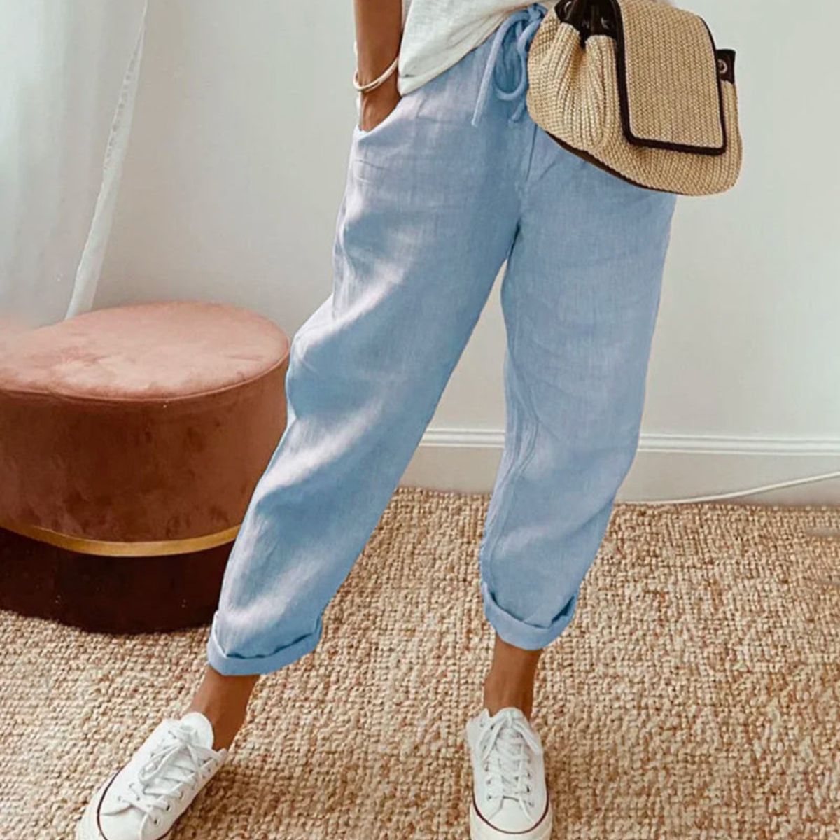 Christine | Pantalón de Algodón Elegante