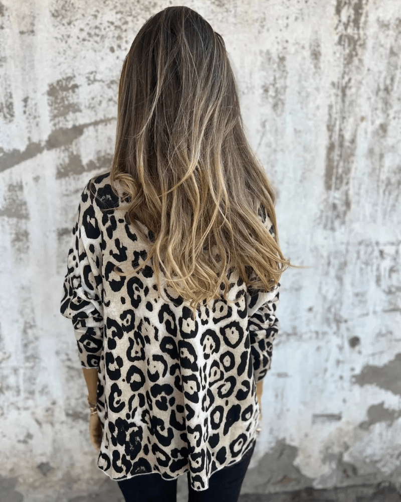 Zerena | Top elegante con estampado de leopardo