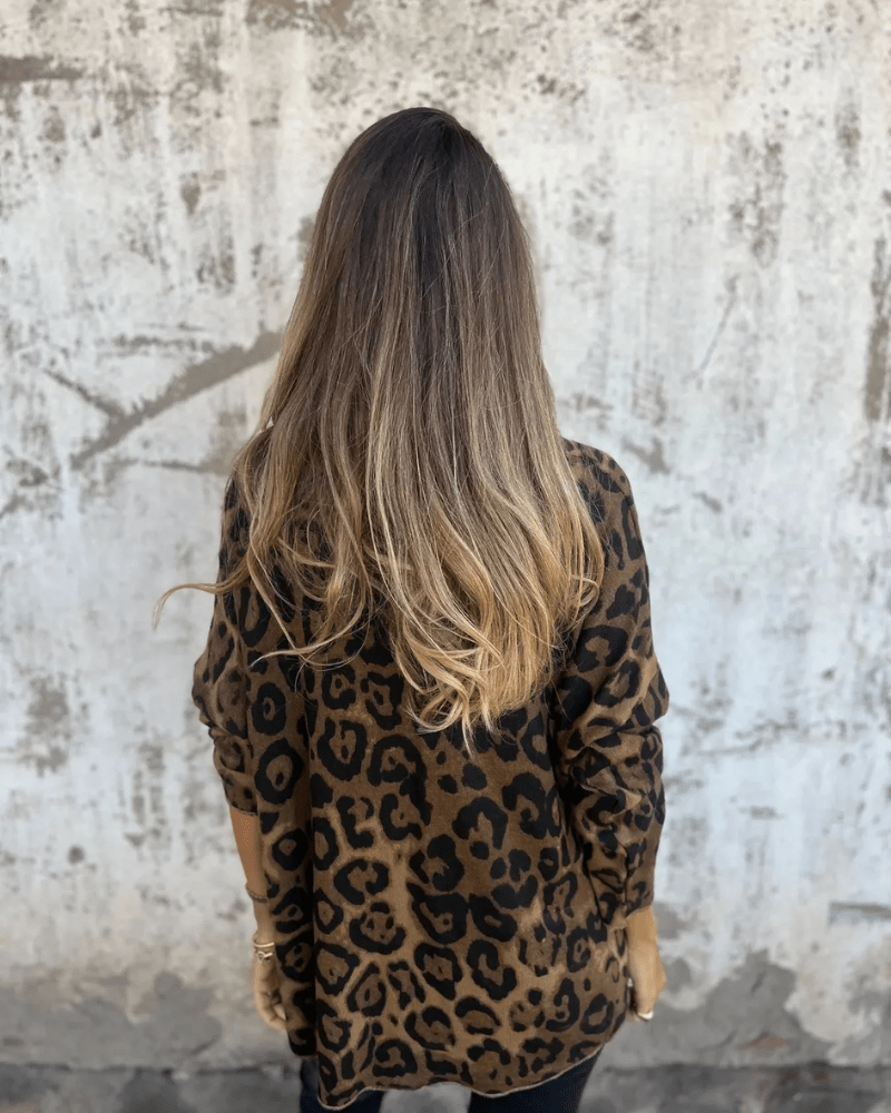 Zerena | Top elegante con estampado de leopardo