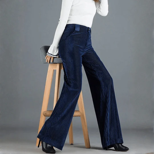Christine | Pantalones de Terciopelo Talle Alto