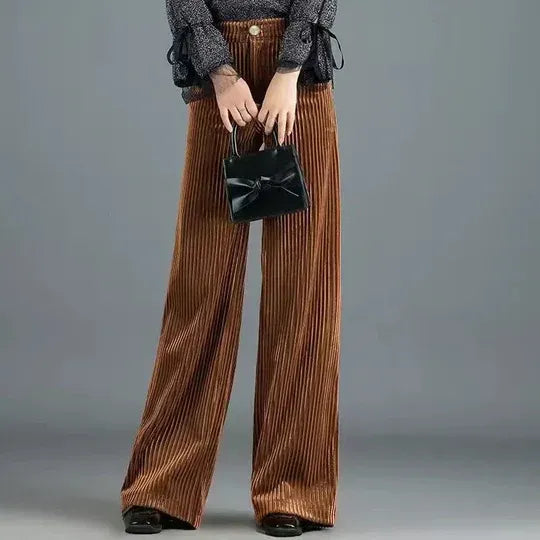 Christine | Pantalones de Terciopelo Talle Alto