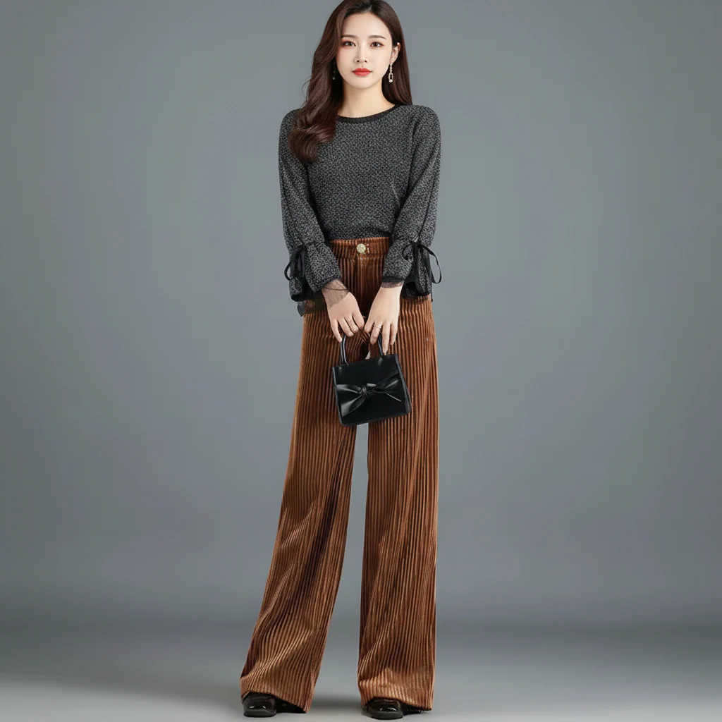 Christine | Pantalones de Terciopelo Talle Alto