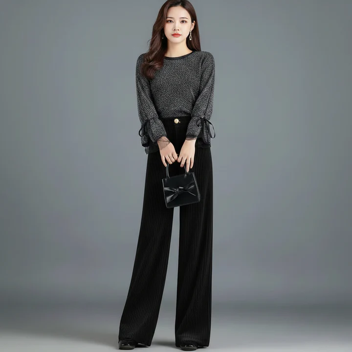 Christine | Pantalones de Terciopelo Talle Alto