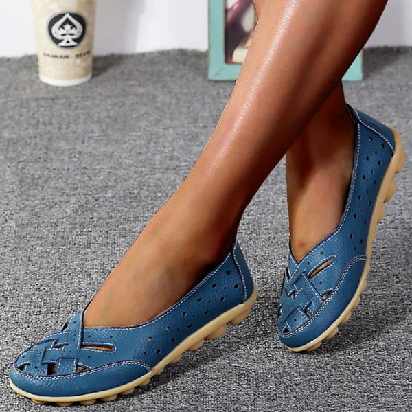 Mocasines Elegantes de Cuero Transpirable